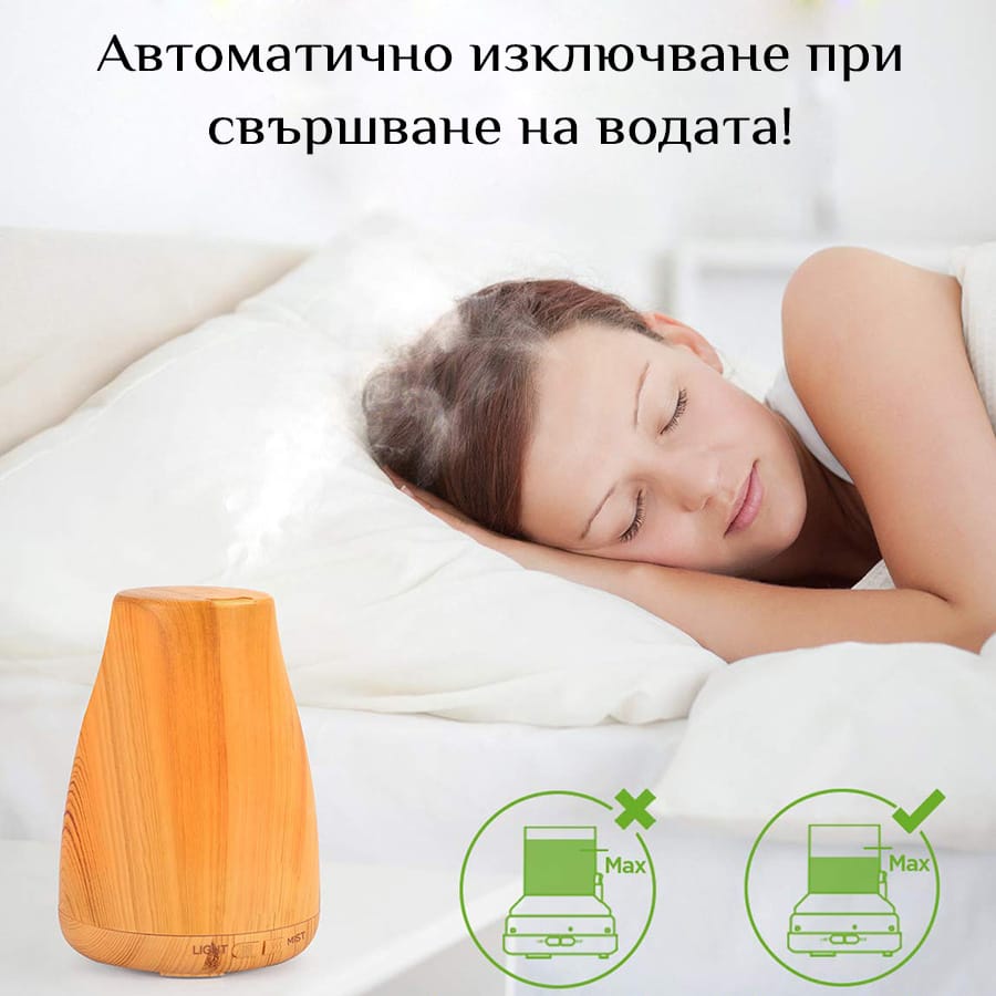 difuzer-za-eterichni-masla-eterim-120-svetlo-dyrvo-5 Качествен ултразвуков дифузер за ароматерапия с етерични масла ETERIM 120 Светло дърво