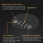 Арома дифузер без вода за етерични масла ЕТЕРИМ Aluminium