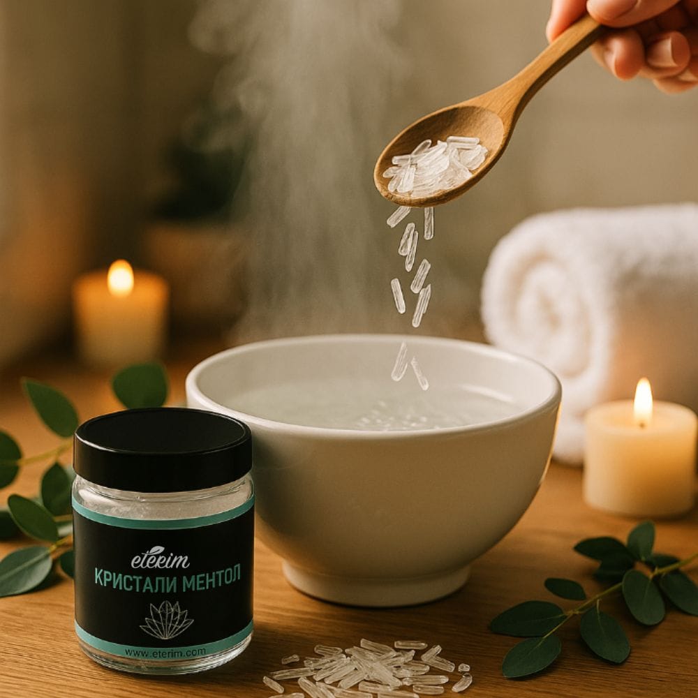 menthol-kristali-s-lazhica Ментолови кристали за сауна ЕТЕРИМ с лъжица